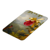 Orchideen und Hummingbird Heade Magnet (Linke Seite)