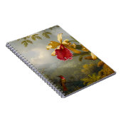 Orchideen und Hummingbird Heade Notizblock (Rechte Seite)