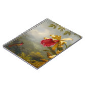Orchideen und Hummingbird Heade Notizblock (Linke Seite)