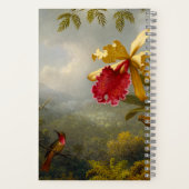 Orchideen und Hummingbird Heade Notizblock (Rückseite)