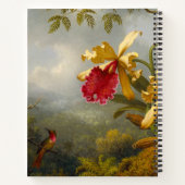 Orchideen und Hummingbird Heade Notizblock (Rückseite)