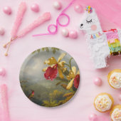 Orchideen und Hummingbird Heade Pappteller (Party)