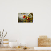 Orchideen und Hummingbird Heade Poster (Küche)