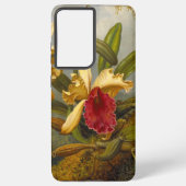 Orchideen und Hummingbird Heade Samsung Galaxy Hülle (Rückseite)