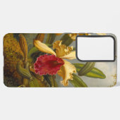 Orchideen und Hummingbird Heade Samsung Galaxy Hülle (Linke Seite)