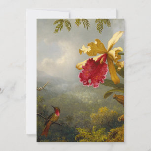 Orchideen und Hummingbird Heade Save The Date