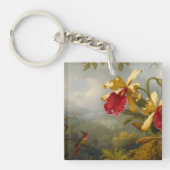 Orchideen und Hummingbird Heade Schlüsselanhänger (Vorderseite)