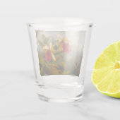 Orchideen und Hummingbird Heade Schnapsglas (Rückseite)