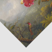 Orchideen und Hummingbird Heade Seidenpapier (Ausschnitt)