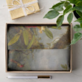 Orchideen und Hummingbird Heade Seidenpapier (Geschenk)