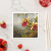 Orchideen und Hummingbird Heade Serviette (Beispiel)