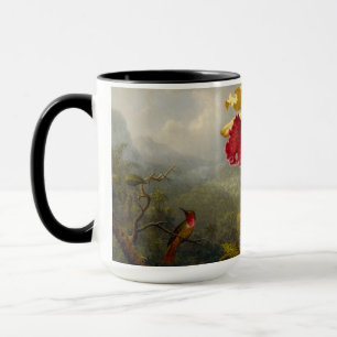 Orchideen und Hummingbird Heade Tasse