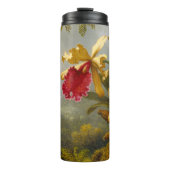 Orchideen und Hummingbird Heade Thermosbecher (Vorderseite)