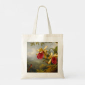 Orchideen und Hummingbird Heade Tragetasche (Rückseite)