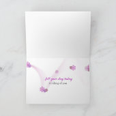 Orchideen und Kerzen im Wasser denken Sie Karte (Innenseite)