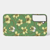 Orchideen und Ketten, gelb und kelgrün Samsung Galaxy Hülle (Rückseite (Horizontal))