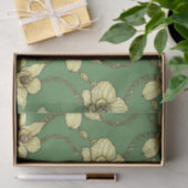 Orchideen und Ketten, gelb und kelgrün Seidenpapier (Geschenk)