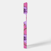 Orchideen und Ketten, violett und rosa iPhone Hülle (Rechte Seite)