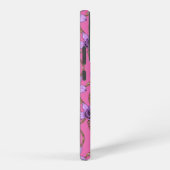 Orchideen und Ketten, violett und rosa Samsung Galaxy Hülle (Rechte Seite)