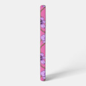 Orchideen und Ketten, violett und rosa Samsung Galaxy Hülle (Linke Seite)