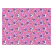 Orchideen und Ketten, violett und rosa Tischdecke (Vorderseite (Horizontal))