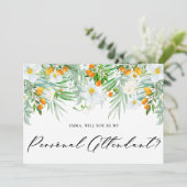 Orchideen und Kumquats sind meine persönliche Aufm Einladung (Stehend Vorderseite)