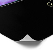 Orchideen und Rose_Poster Poster (Ecke)