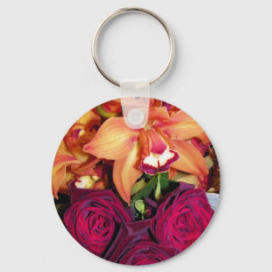 Orchideen und Rose_ Schlüsselanhänger