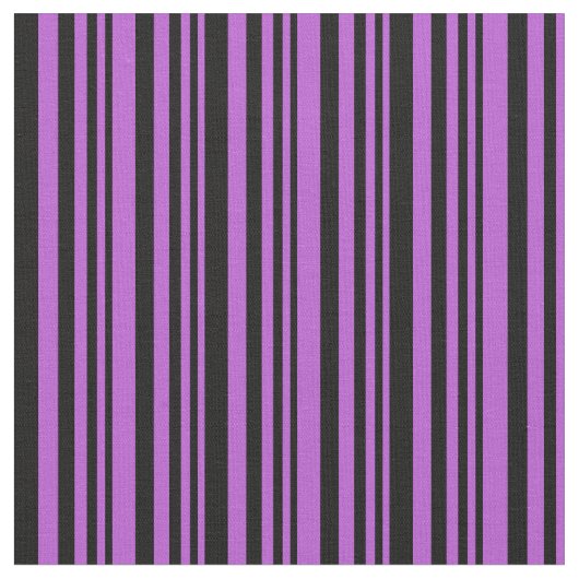 Orchideen und schwarze farbige Linien Stoff (Nahaufnahme)