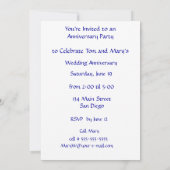 Orchideen und Wasserfarben Einladung (Rückseite)