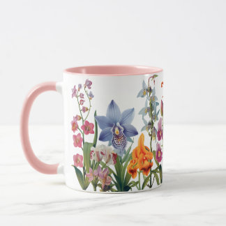 Orchideen verzaubern - botanische Illustration - T Tasse