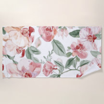 Orchideen-Wiesen-Aquarell-Blumen-Schamhaftes Botan