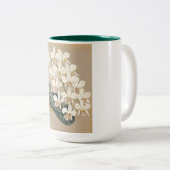 Orchideen Zweifarbige Tasse (VorderseiteRechts)