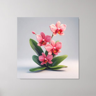 Orchideenblumenarrangement in Rosa Leinwanddruck
