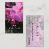 Orchideenblumengesellschaft Visitenkarte (Vorne/Hinten)