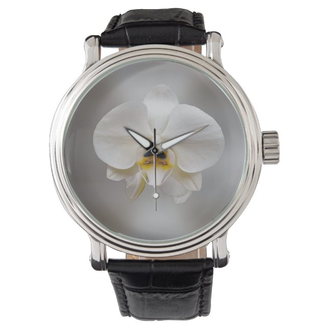Orchideenblüte Armbanduhr (Vorderseite)