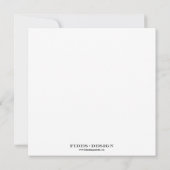 Orchideenblüte violett moderne Hochzeit speichern Save The Date (Rückseite)