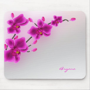 Orchideenblüten Elegante Blumen Mousepad