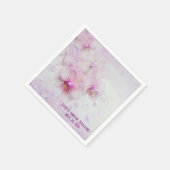 Orchideenblüten mit Blasen Serviette (Ecke)