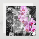 Orchideeneinladung Einladung (Vorne/Hinten)