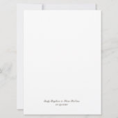 Orchideenflorale Hochzeitsfeiern Einladung (Rückseite)