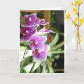 Orchideengrußkarten-Blumenkunst Karte (Gelbe Blume)