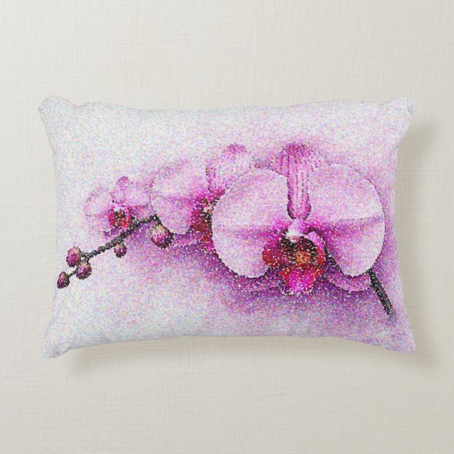 Orchideenhimmelsserenade Dekokissen (Vorderseite)