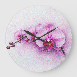 Orchideenhimmelsserenade Große Wanduhr