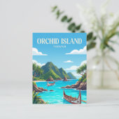 Orchideeninsel Taiwan Postkarte (Stehend Vorderseite)