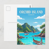 Orchideeninsel Taiwan Postkarte (Vorne/Hinten)
