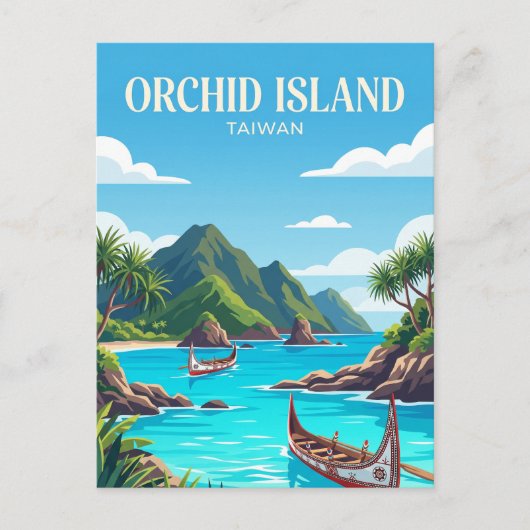 Orchideeninsel Taiwan Postkarte (Vorderseite)