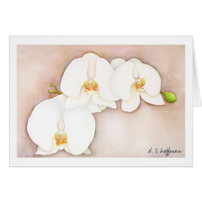 Orchideenkarte (Vorderseite (Horizontal))