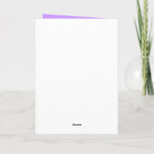 Orchideenkarte Karte (Rückseite)