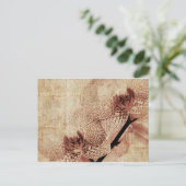 Orchideenkarte Postkarte (Stehend Vorderseite)